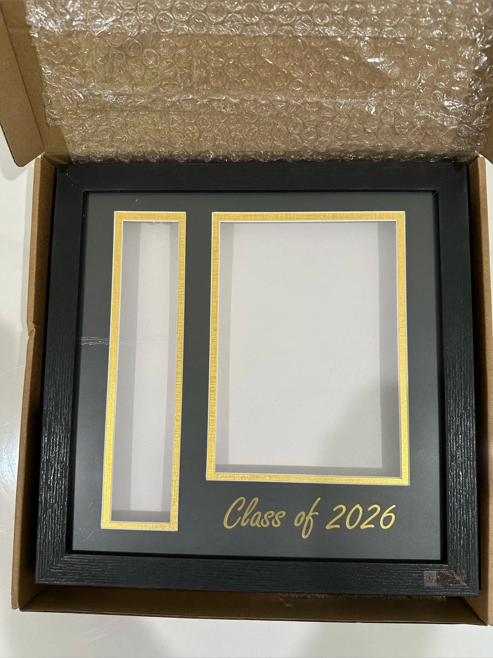 New Class of 2026 Shadow Box Picture Frame for Senior Photo Graduate Tassel 4x6